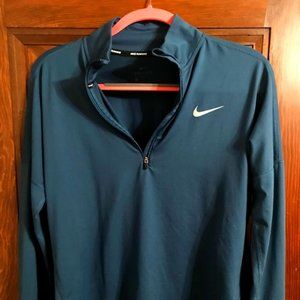 Teal Nike Quarter Zip, Teal Long sleeve